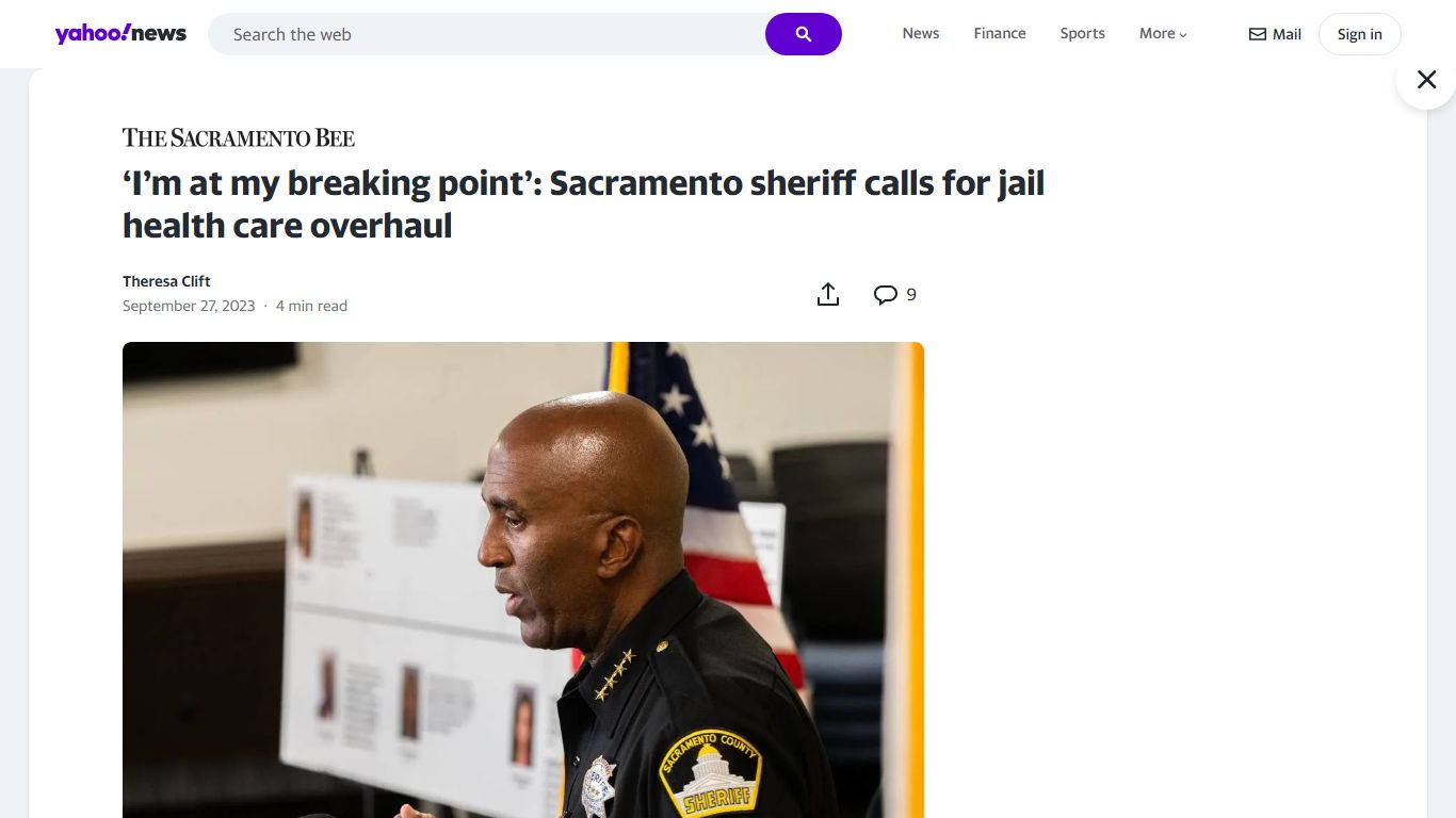 ‘I’m at my breaking point’: Sacramento sheriff calls for jail health ...